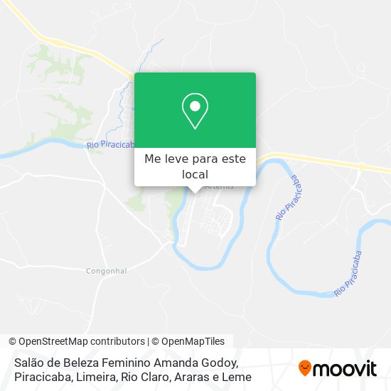 Salão de Beleza Feminino Amanda Godoy mapa