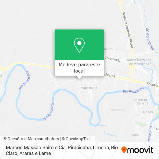 Marcos Massao Saito e Cia mapa