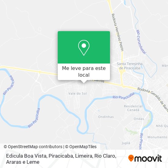 Edicula Boa Vista mapa