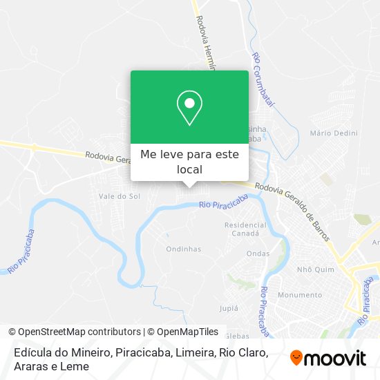 Edícula do Mineiro mapa