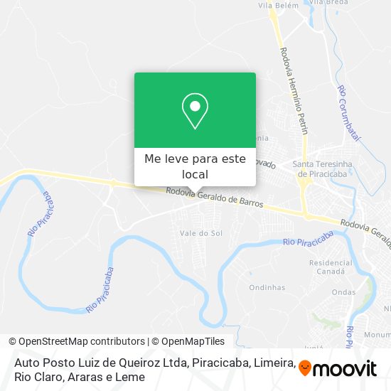 Auto Posto Luiz de Queiroz Ltda mapa