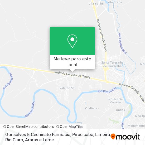 Gonsalves E Cechinato Farmacia mapa