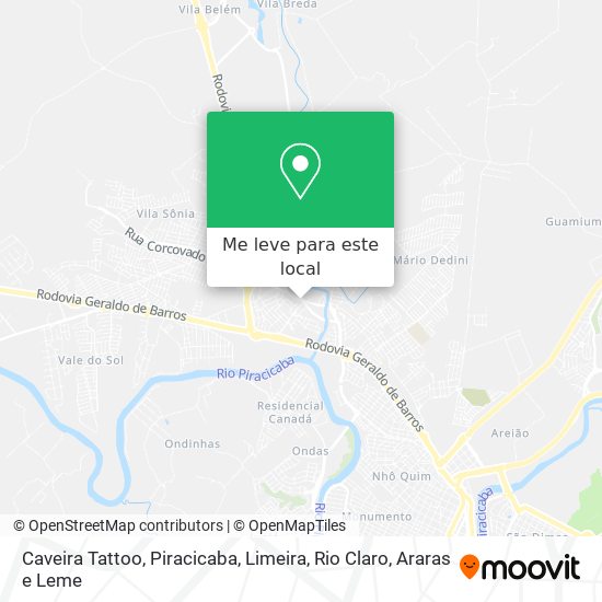 Caveira Tattoo mapa