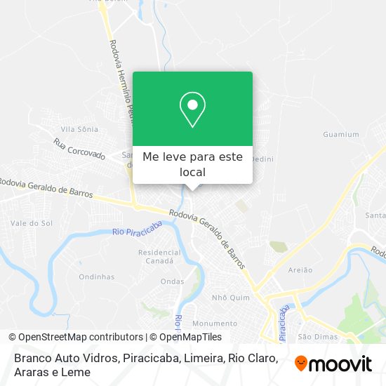 Branco Auto Vidros mapa