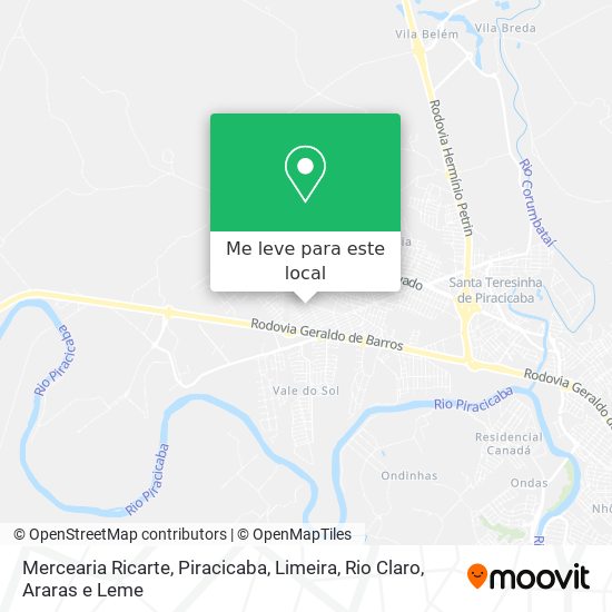 Mercearia Ricarte mapa