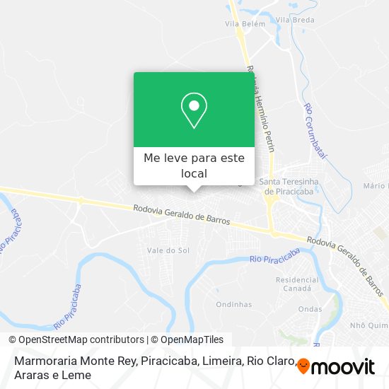Marmoraria Monte Rey mapa