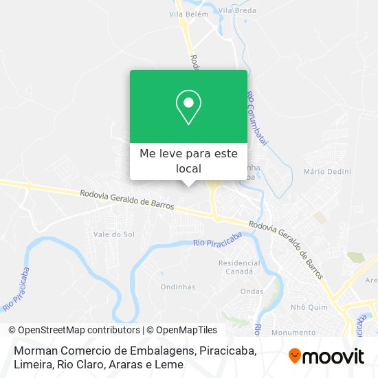 Morman Comercio de Embalagens mapa