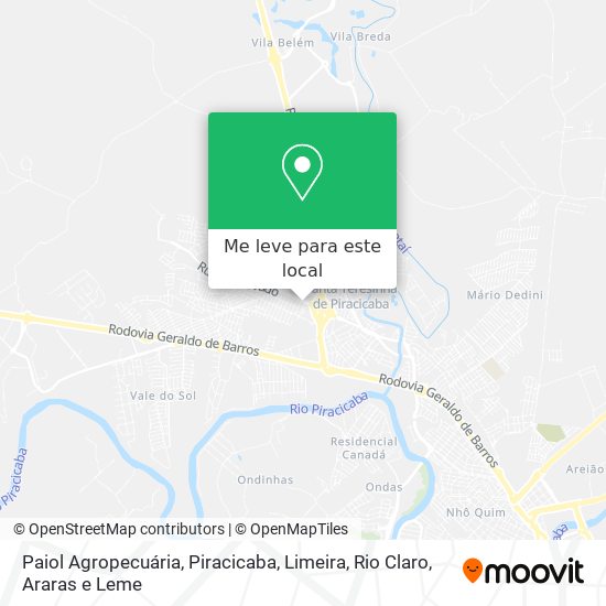 Paiol Agropecuária mapa