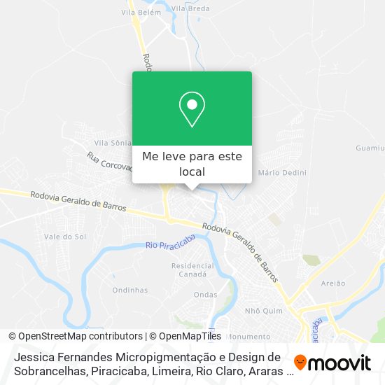 Jessica Fernandes Micropigmentação e Design de Sobrancelhas mapa