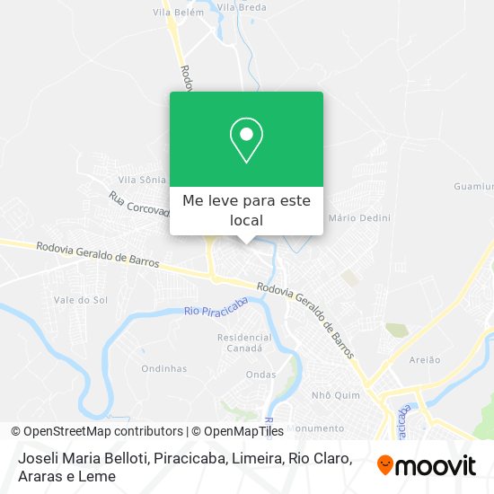 Joseli Maria Belloti mapa
