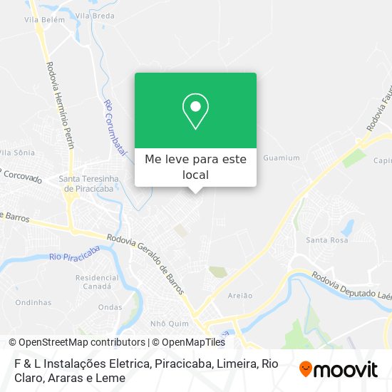 F & L Instalações Eletrica mapa