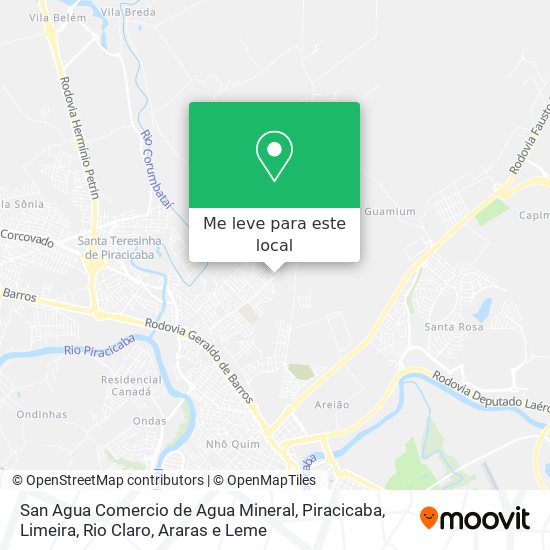 San Agua Comercio de Agua Mineral mapa