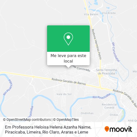 Em Professora Heloisa Helena Azanha Naime mapa