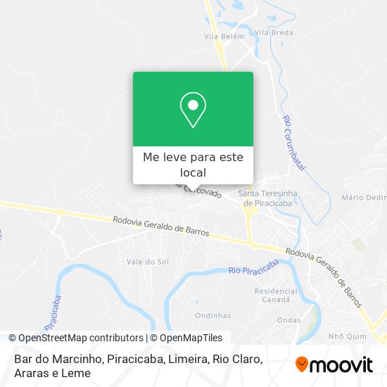 Bar do Marcinho mapa