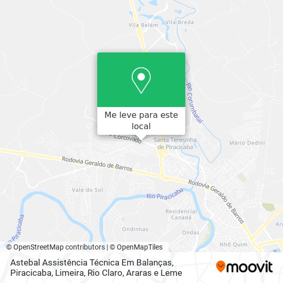 Astebal Assistência Técnica Em Balanças mapa