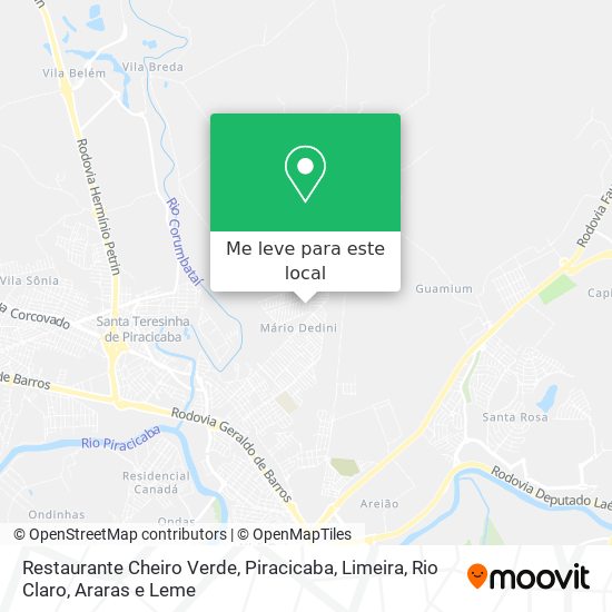 Restaurante Cheiro Verde mapa
