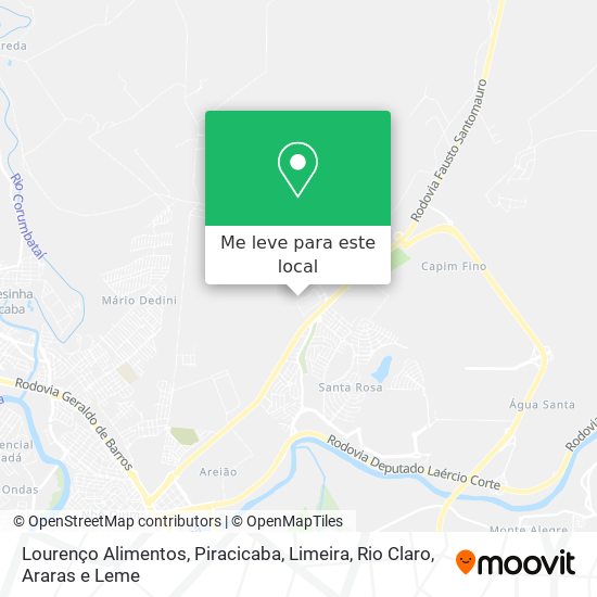 Lourenço Alimentos mapa