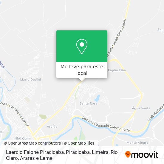 Laercio Falone Piracicaba mapa