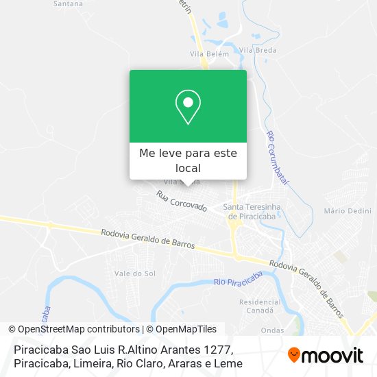 Piracicaba Sao Luis R.Altino Arantes 1277 mapa