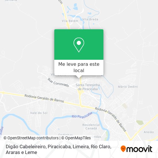 Digão Cabeleireiro mapa