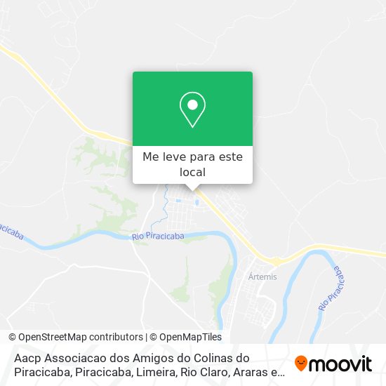 Aacp Associacao dos Amigos do Colinas do Piracicaba mapa