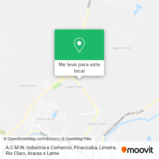 A.C.M.W. Industria e Comercio mapa