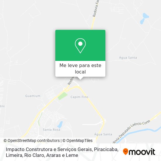 Impacto Construtora e Serviços Gerais mapa