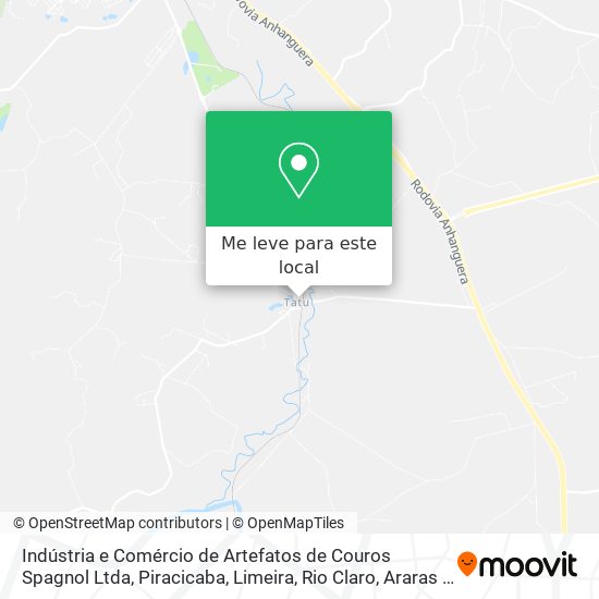 Indústria e Comércio de Artefatos de Couros Spagnol Ltda mapa