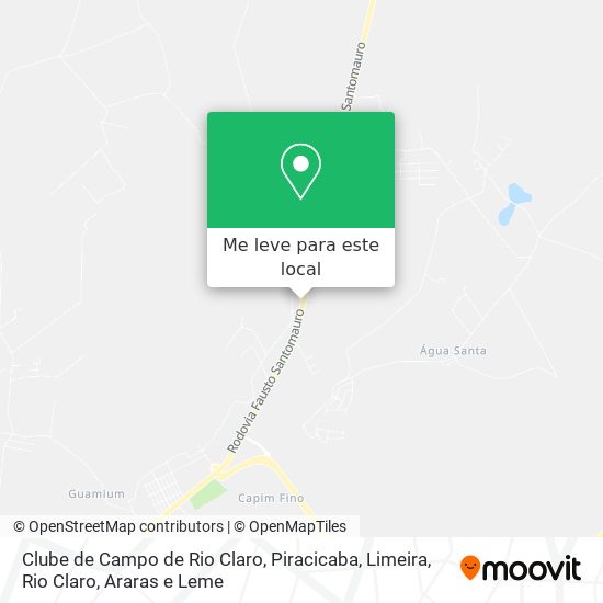 Clube de Campo de Rio Claro mapa