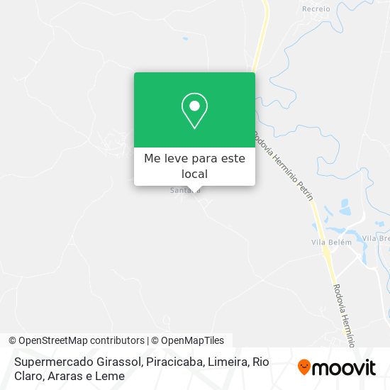 Supermercado Girassol mapa