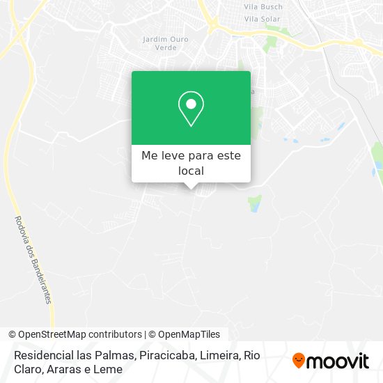 Residencial las Palmas mapa