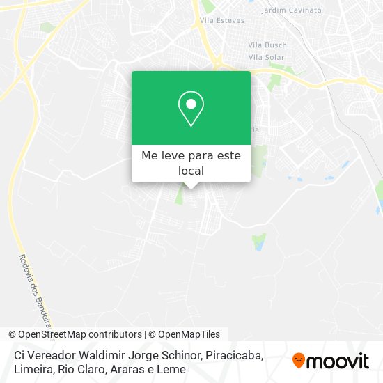 Ci Vereador Waldimir Jorge Schinor mapa