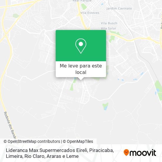 Lideranca Max Supermercados Eireli mapa