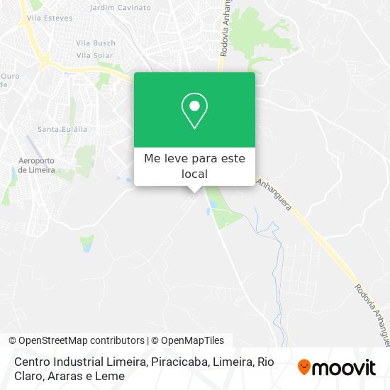 Centro Industrial Limeira mapa