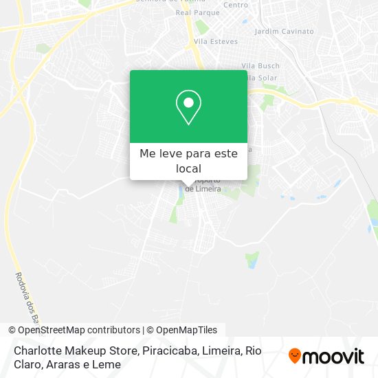 Charlotte Makeup Store mapa
