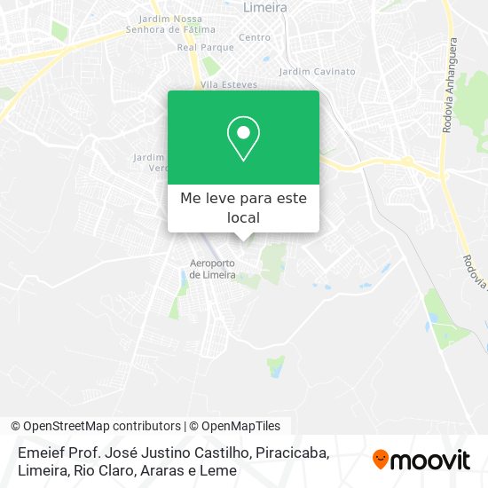 Emeief Prof. José Justino Castilho mapa