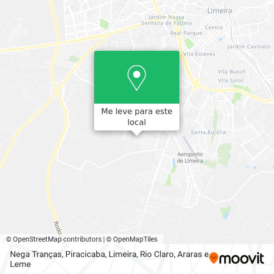 Nega Tranças mapa