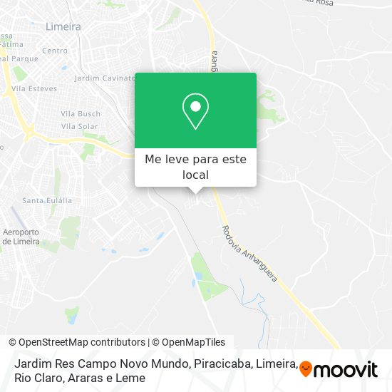 Jardim Res Campo Novo Mundo mapa