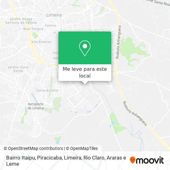 Bairro Itaipu mapa