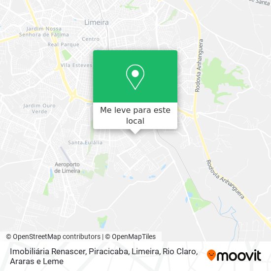 Imobiliária Renascer mapa