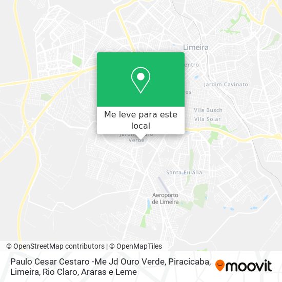 Paulo Cesar Cestaro -Me Jd Ouro Verde mapa