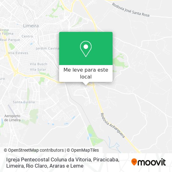 Igreja Pentecostal Coluna da Vitoria mapa