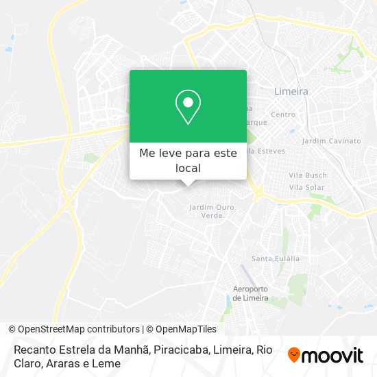Recanto Estrela da Manhã mapa