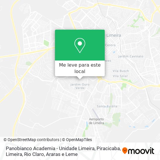 Panobianco Academia - Unidade Limeira mapa