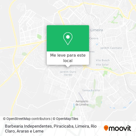 Barbearia Independentes mapa