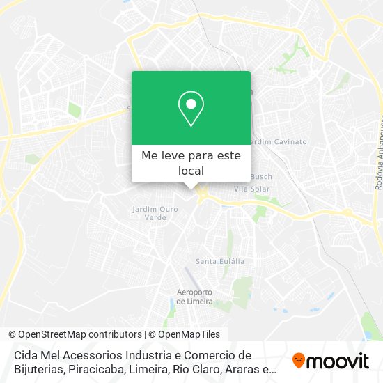 Cida Mel Acessorios Industria e Comercio de Bijuterias mapa