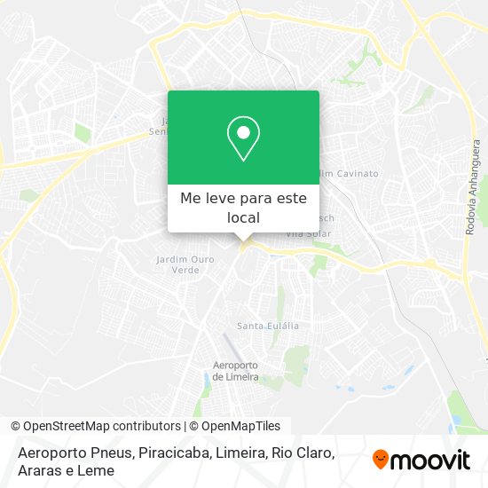 Aeroporto Pneus mapa