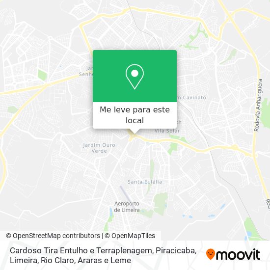 Cardoso Tira Entulho e Terraplenagem mapa