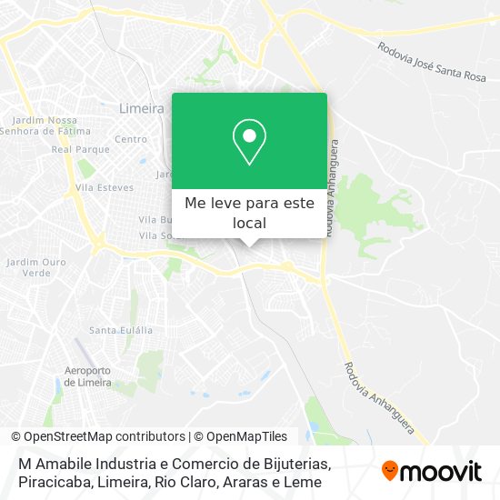 M Amabile Industria e Comercio de Bijuterias mapa
