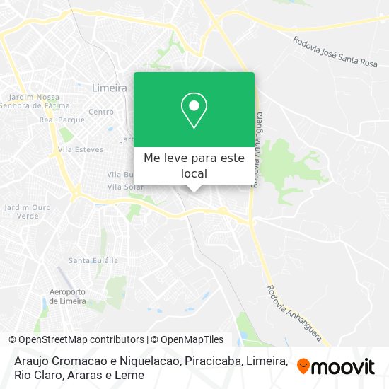 Araujo Cromacao e Niquelacao mapa